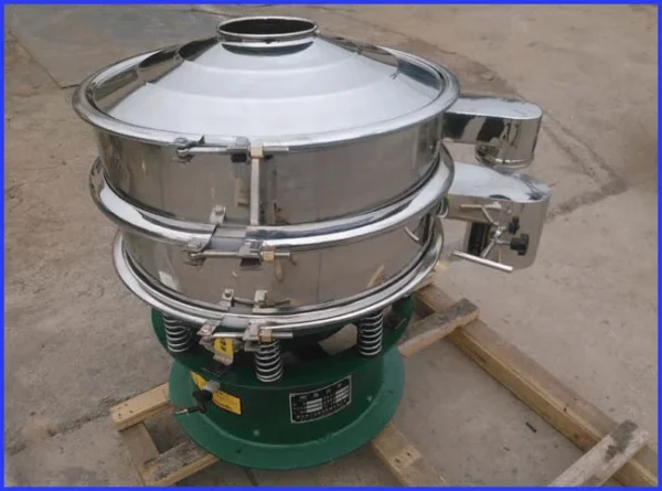 Single-deck vibrating sieve