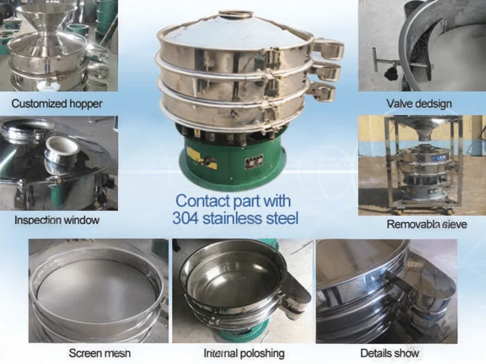 Vibrating sieve with dust remo